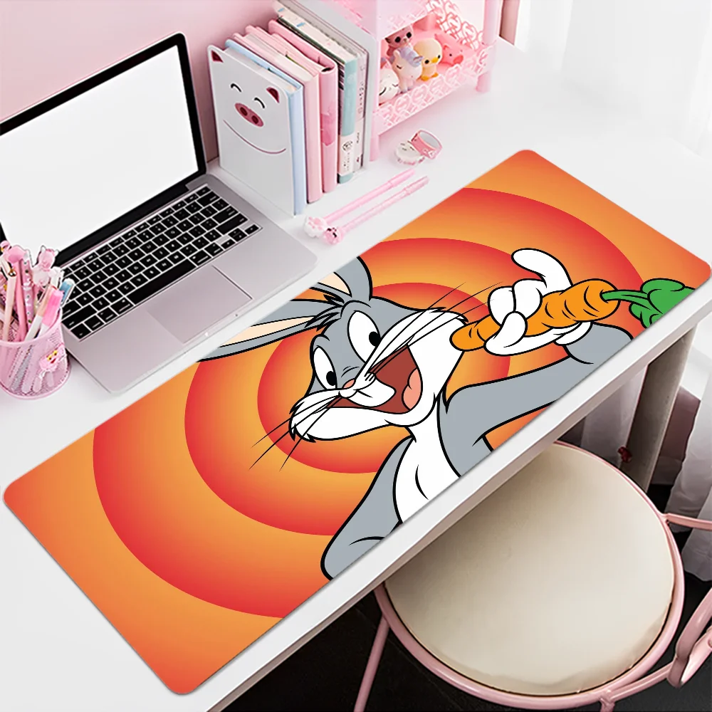 Cartoon B-Bunny L-Looney Mousepad Custom Skin Cartoon Anime Gaming Mouse Pad Keyboard Mouse Mats Desk Mat Accessories Bedroom