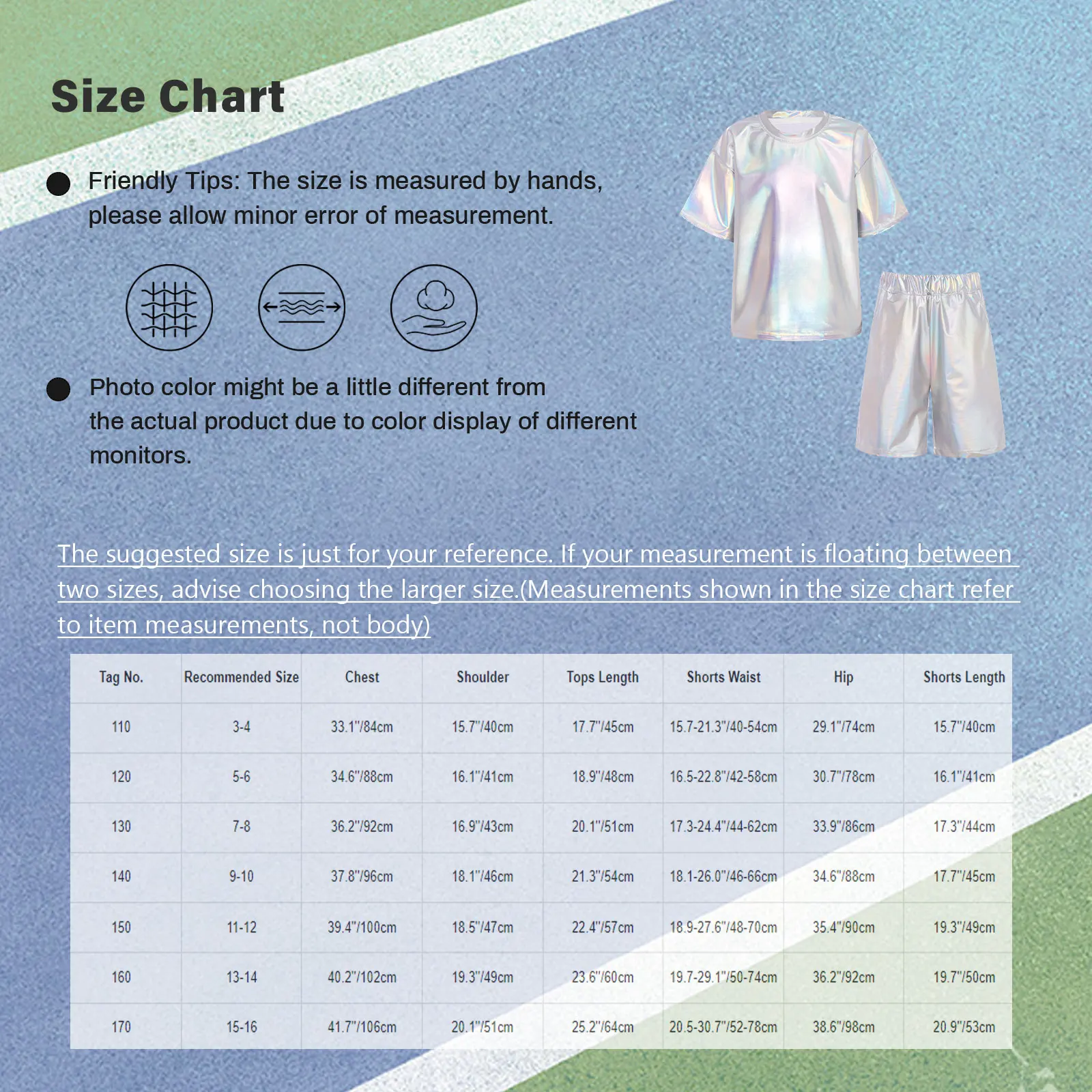 أزياء أطفال بنين الهيب هوب رقص الجاز الزي قصيرة الأكمام لامع تي شيرت مع جيوب حزام مطاط السراويل أداء مجموعات #6