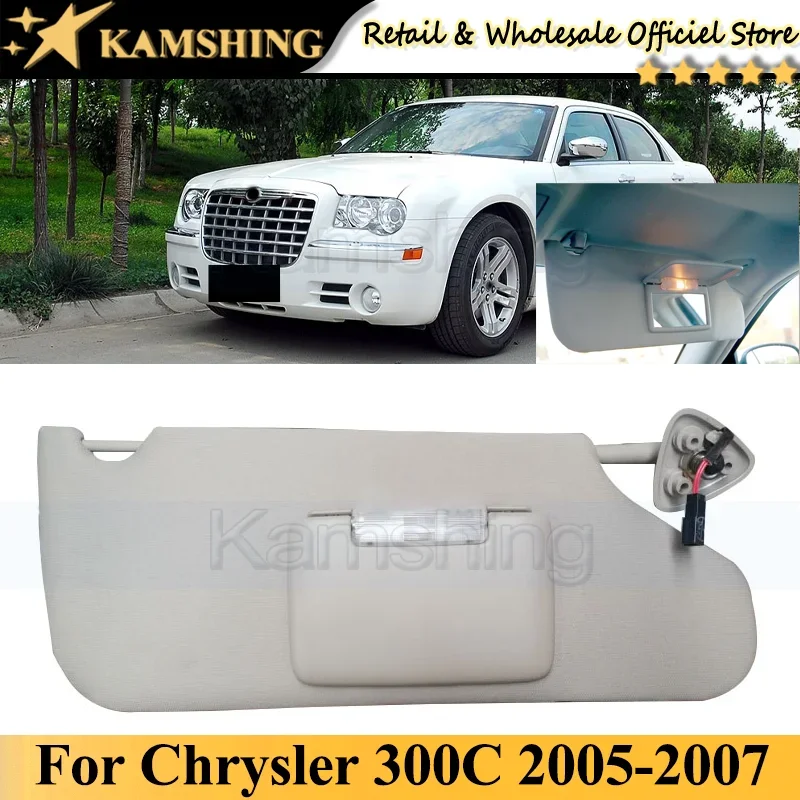 

Kamshing For Chrysler 300C 2005-2007 Sun Shield Overhead Console Interior Sunvisor With Mirror light