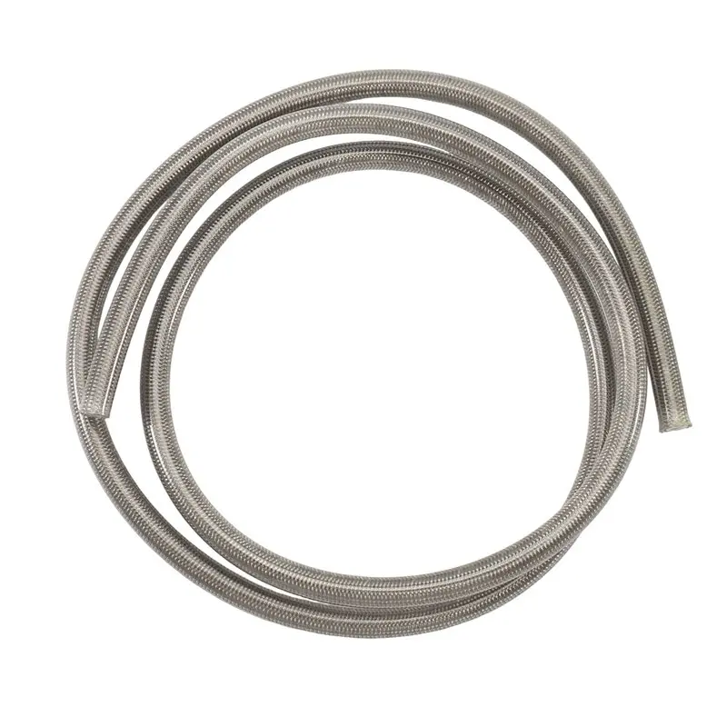 A11M-Gas Oil Fuel Tube Pipe Motorcycle AN3 1M Braided Stainless Steel PTFE Brake Line Hose FLUID HYDRAULIC Hose Brake Line 2