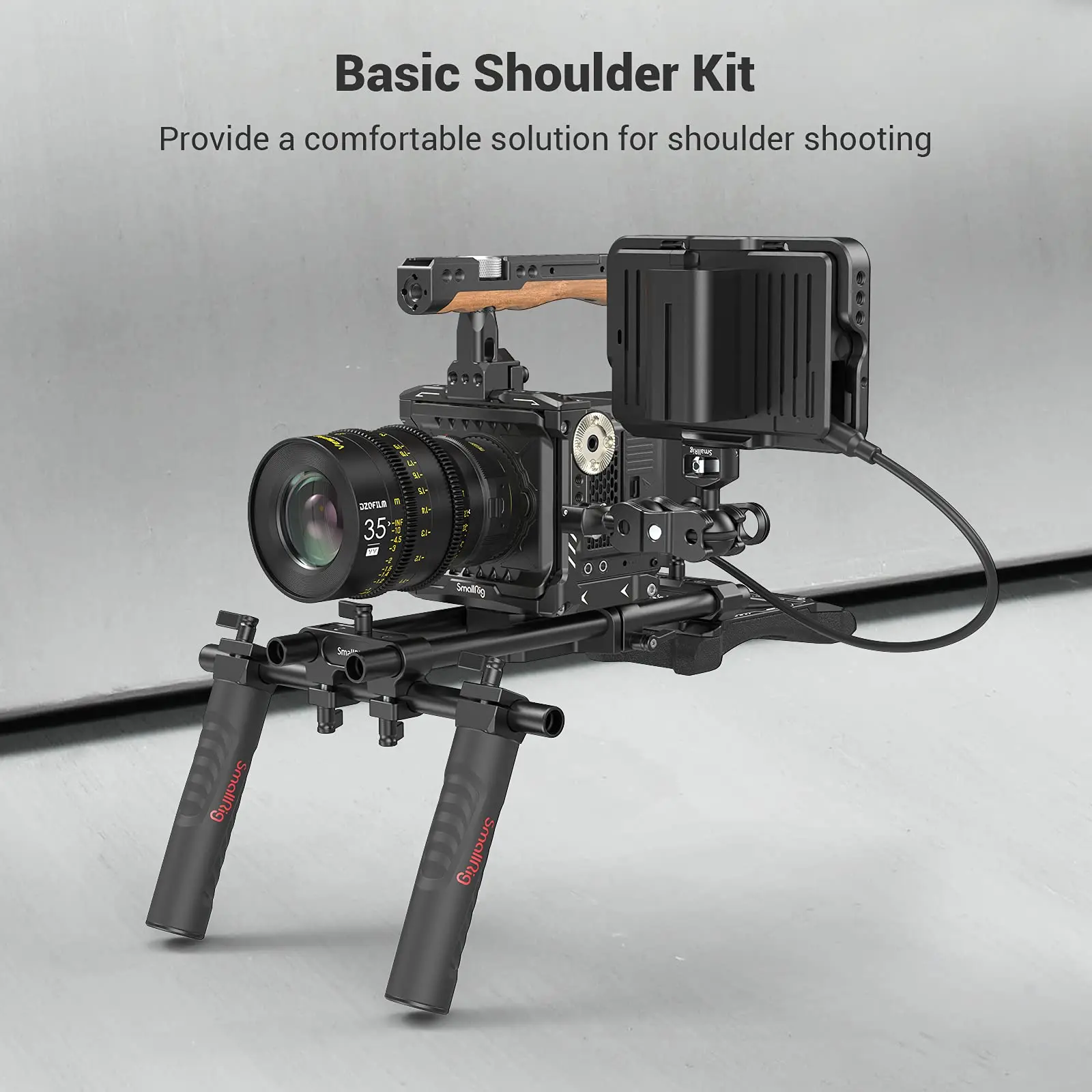 SmallRig Universal Basic Camera Shoulder Mount Kit for DSLR, Mirrorless, and Small Camera Shoulder Rig - 2896C