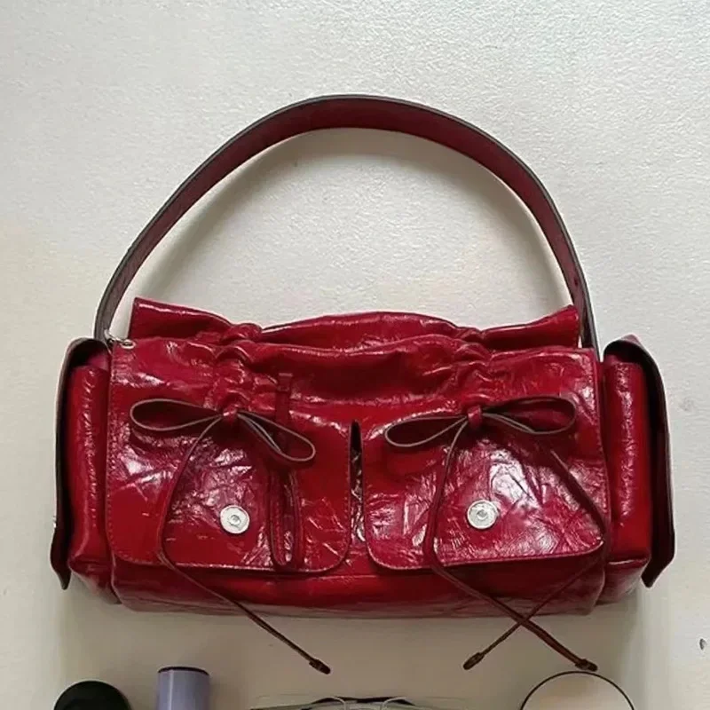 Bolsos De Mujer De diseño De nicho, nueva moda, bolso De hombro plisado con múltiples bolsillos, bolso Retro, tendencia De Mujer, gran oferta, envío gratis