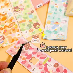 10pcs Random Sticker Pack Ins Style Decorative Stationery Korean Kawaii Album Scrapbooking Material Diy Stickers J8l2