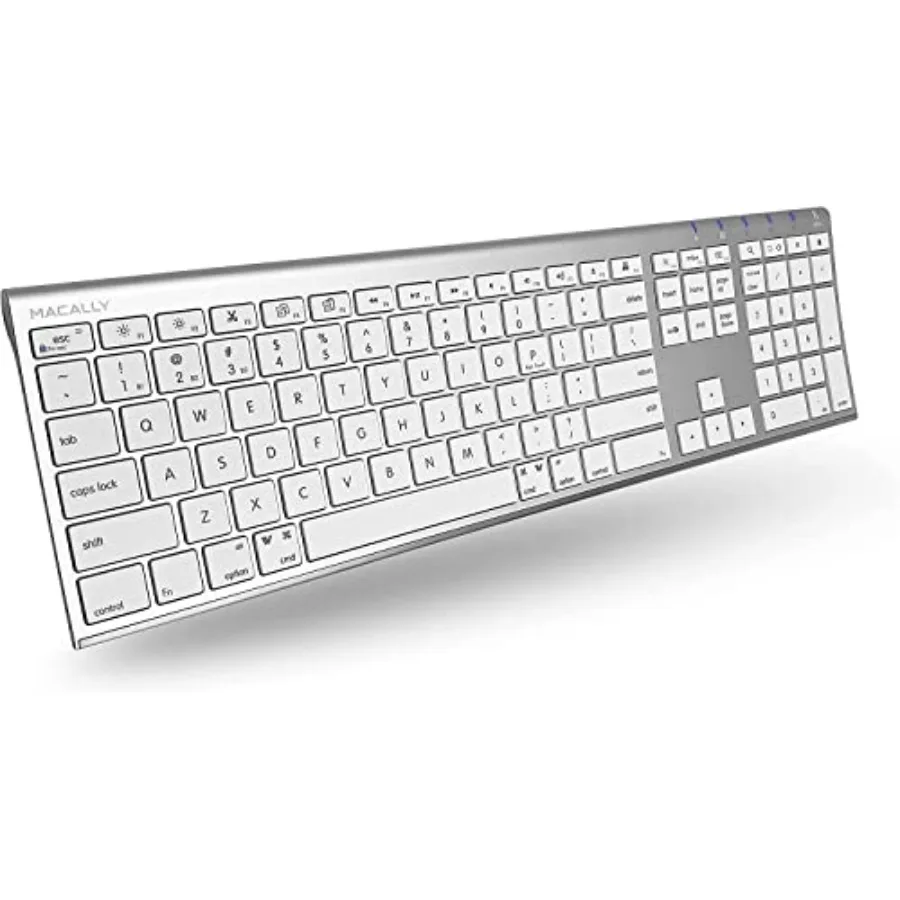 Wireless Bluetooth Keyboard for Mac - Compatible Apple Keyboard or MacBook Pro/Air iMac - Multi-Device Up to 3 Devices with 110