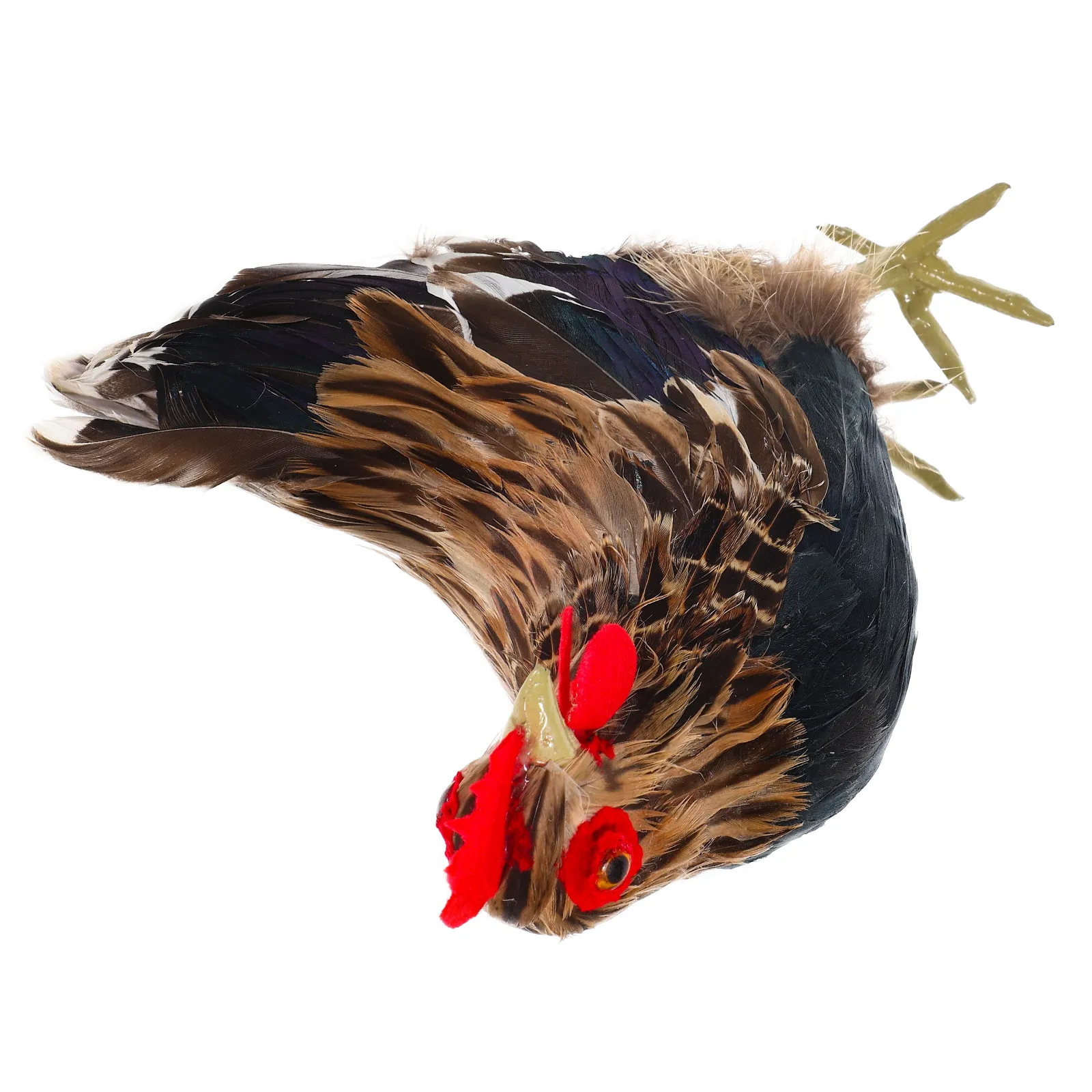 

Реалистичная декоративная фигурка курицы, имитация домашней птицы, маленькая скульптура животного для сада, двора, газона