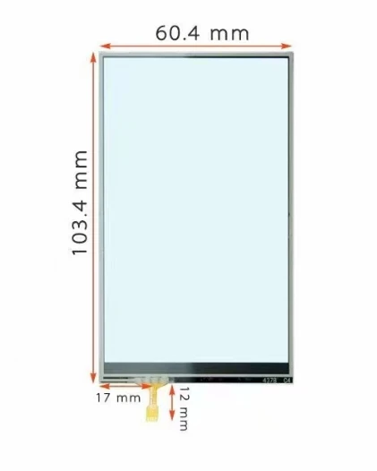 

4.3-inch soldered resistance touch screen 4378C4