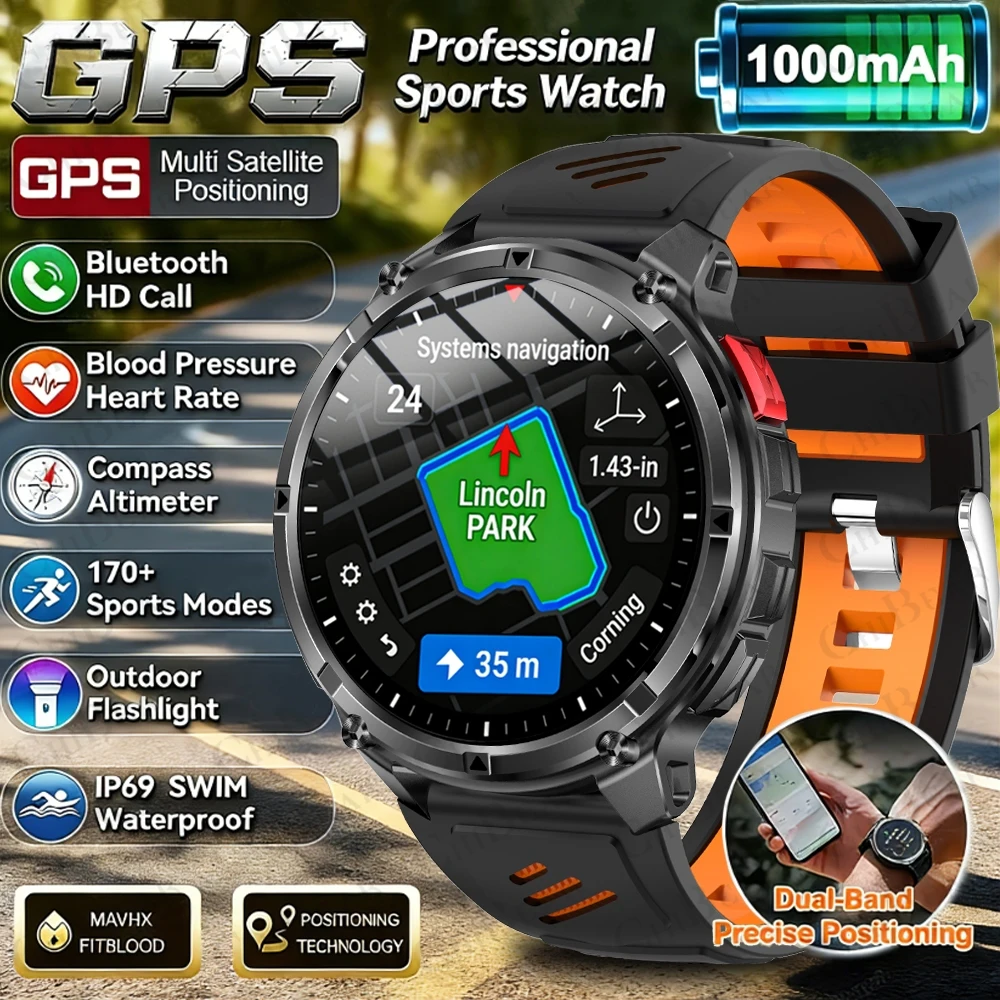 

2026 New T-Rex3 Ultra 1100mAh Super Capacity Battery Adult Men Smart Watch 1.7" Large Screen Call 5ATM Waterproof Sports Watches