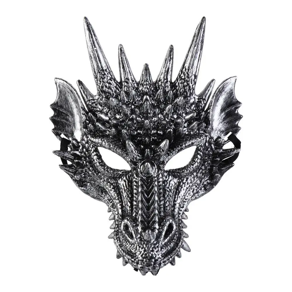 Pour hommes Halloween dinosaure nouvel an décoration carnaval Halloween Festival Cosplay accessoire mascarade Anime masque Dragon masque
