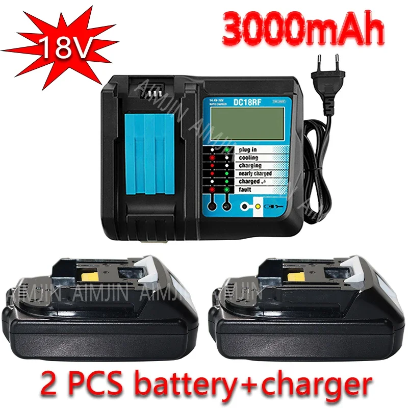 original for Makita Rechargeable 18V 3.0Ah Li-Ion Battery BL1830 BL1815 BL1860 BL1840 194205-3 Replacement Power Tools Battery