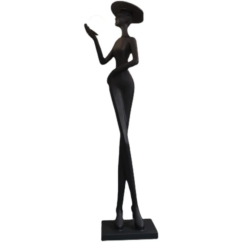 High Heel Women GRP Sculpture Floor Lamp Living Room Bedroom Shop Mall Lamps