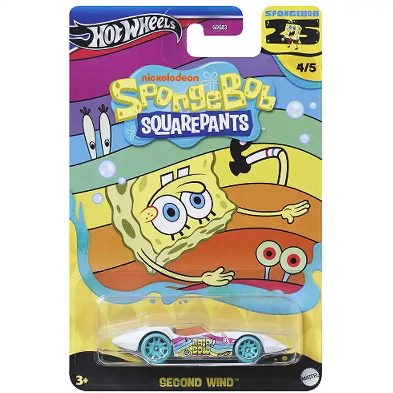 Mattel Hot Wheels Car SpongeBob SquarePants GDG83F Model Collection Diecast 1:64 Metal Cars Toy