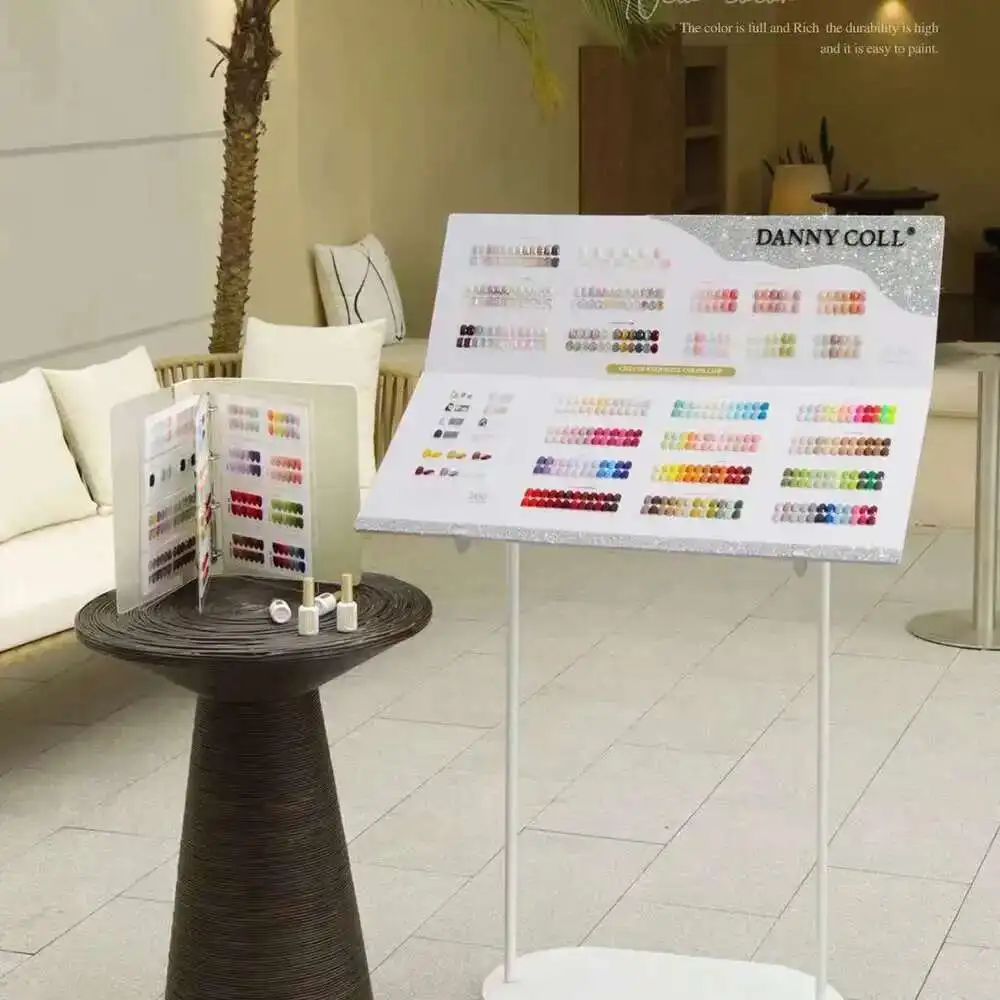 260가지 색상의 UV LED 젤 네일 키트 (컬러 차트 포함) 네일 아트 살롱 젤 폴리쉬 세트 젤 키트 네일 젤 폴리쉬 초보자 키트 15ML