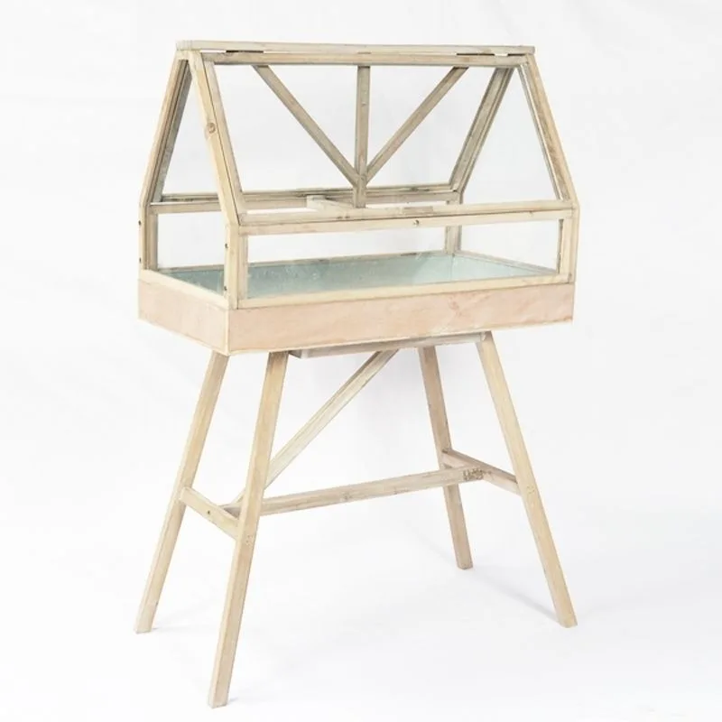 

Solid wood glass flower stand wood sunlight greenhouse indoor balcony sunshade