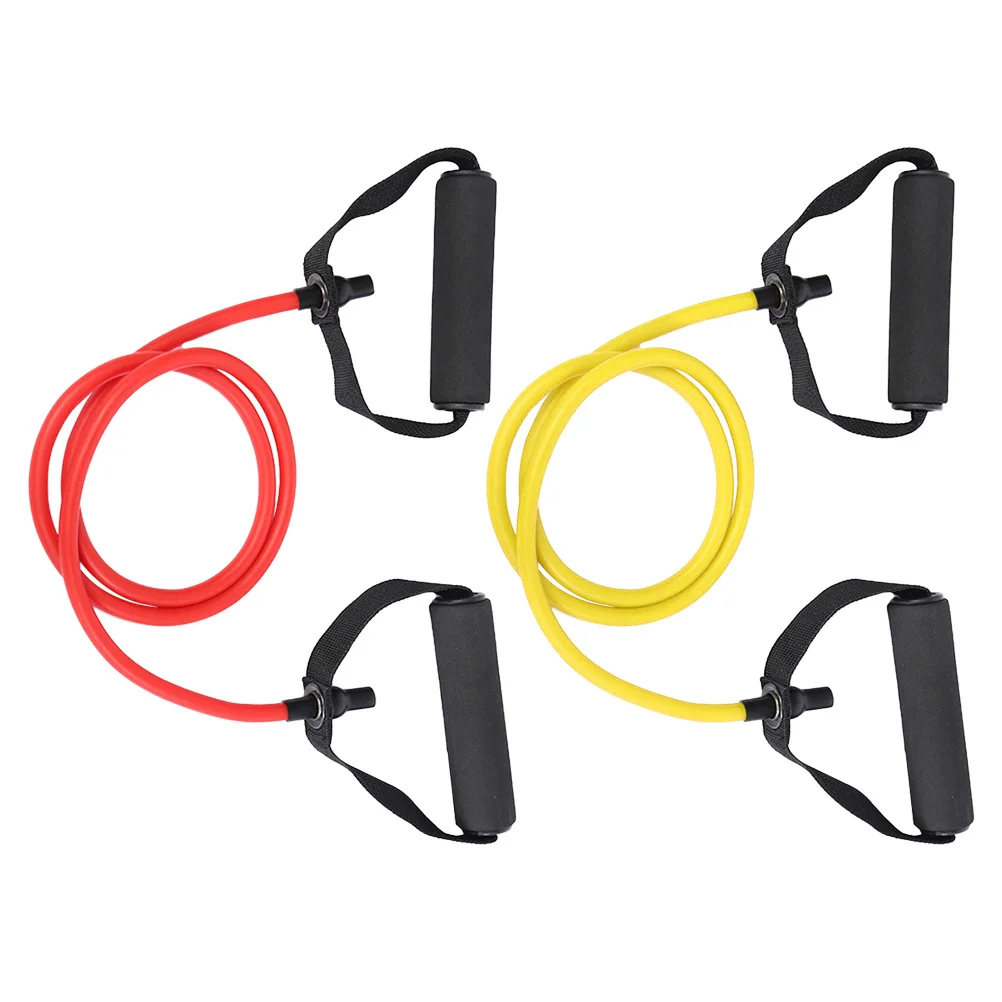 

2Pcs Resistance Band Set Elastic Pull Rope Workout Bands for Stretching Yoga Pilates Strength Training Durable Portable Handles