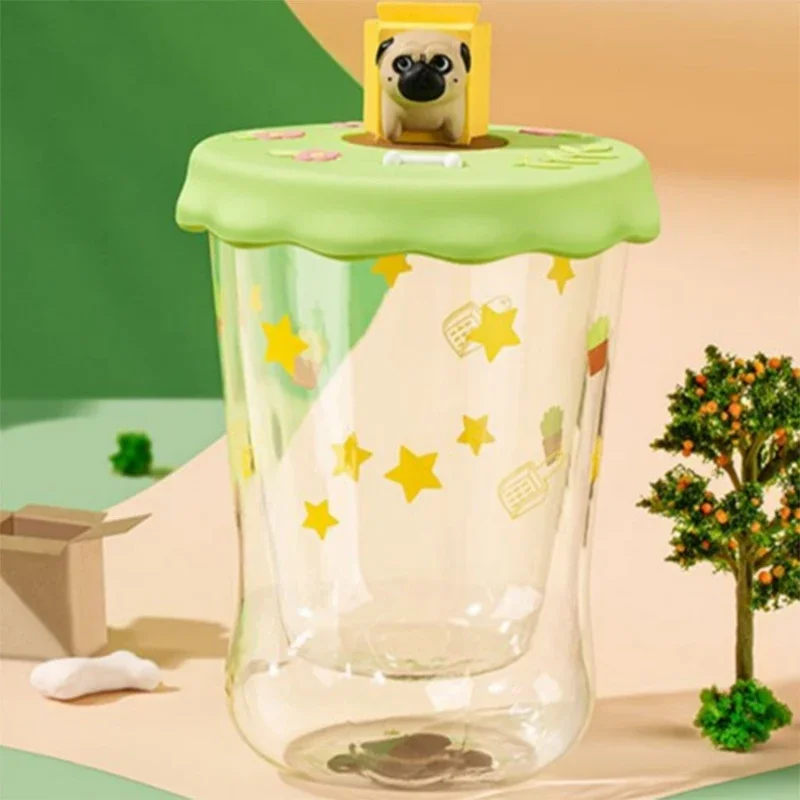 Wuhuang Bazahey Black Cat Claw Cup Blind Box Toys Cute Cartoon Creative Water Cup Rainbow Glass Mystery Box Surprise Girls Gift