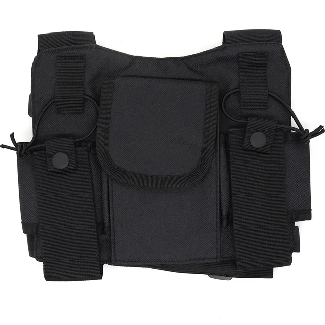 Ham Radio Hip Hop Front Pack West Wist Pouch Holster Vest Men Tactical Chest Rig Bag for Wouxun Baofeng UV-5R UV-82 bf-888S 2 Ham Radio Hip Hop Front Pack West Wist Pouch Holster Vest Men Tactical Chest Rig Bag for Wouxun Baofeng UV-5R UV-82 – view 2