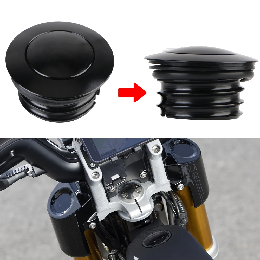 Motorcycle Oil Tank Gas Cap Pop-Up Dyna FXD Softial Fat Boy CVO For Harley Sportster XL883 XL1200 Chrome Black CNC Aluminum