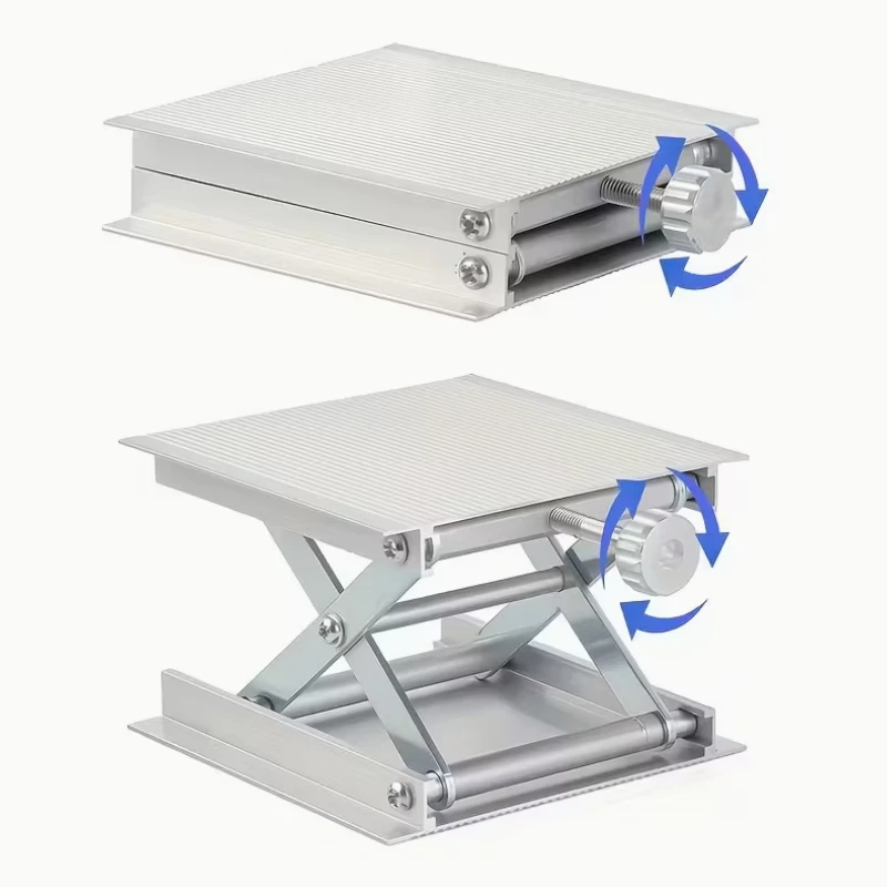Laser Level Bracket Lab Lift Platform Universal Level Gauge Adjustable Lift Stand Ground Instrument 360 ° Rotating Worktable