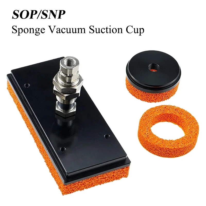 HLH SOP Pneumatic Industrial Sponge Vacuum Suction Cup SNP Manipulator Suction Power Large Flow Traceless Gripper SNP50X135-OF-G