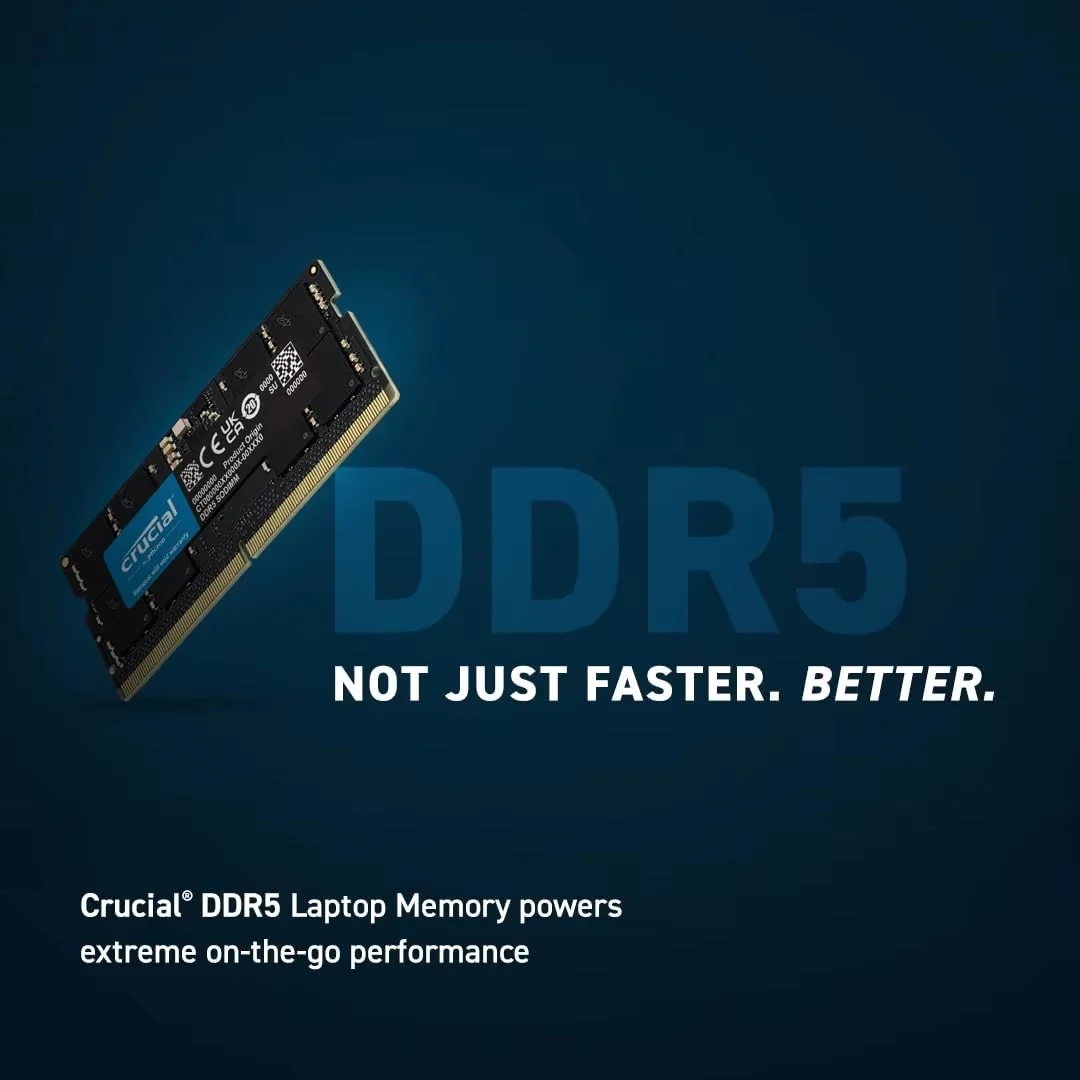 Crucial RAM 32GB 16GB DDR5 4800MHz 5600MHz 1.1v Laptop Memory image 2