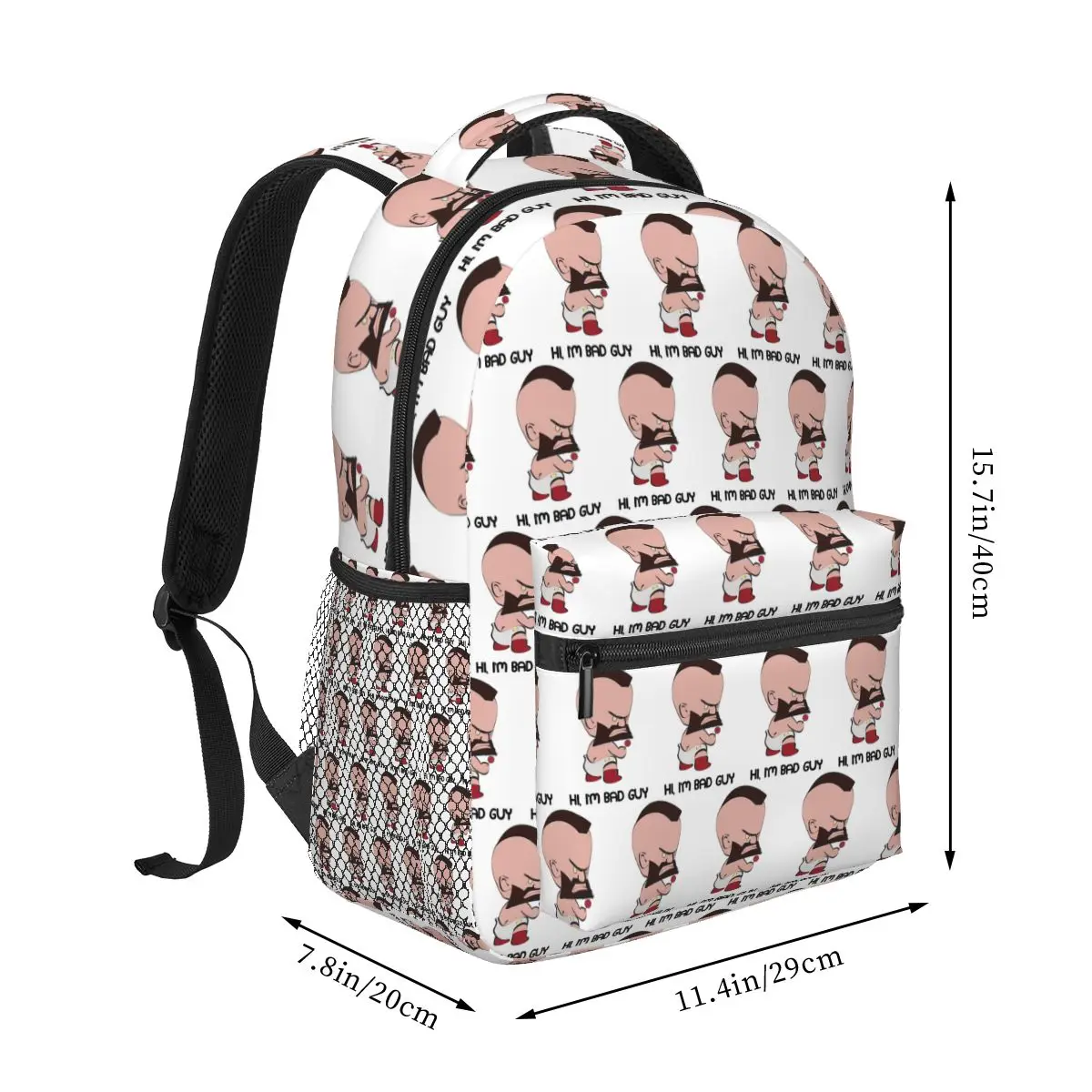 Baby Street Fighter Zangief Student Backpack School Bag Hiking Travel Daypack for Boys Girls Fashion Bookbag Shoulder Bags