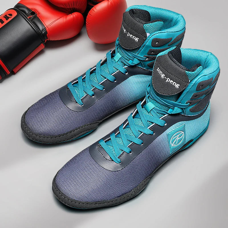 2024 New Wrestling Shoes for Men Non Slip Breathable Boxing Sneakers Wrestling Training Shoes Wear-Resisting Combat Sneakers