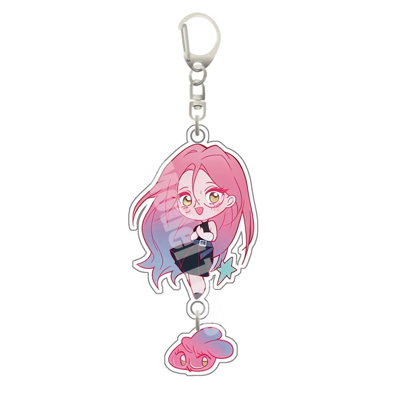 Alien Stage Luka Ivan tot Mizi Hyuna Karakter Acryl Sleutelhanger Decoratie Hanger Anime Metalen Ketting Hanger Fans Gift