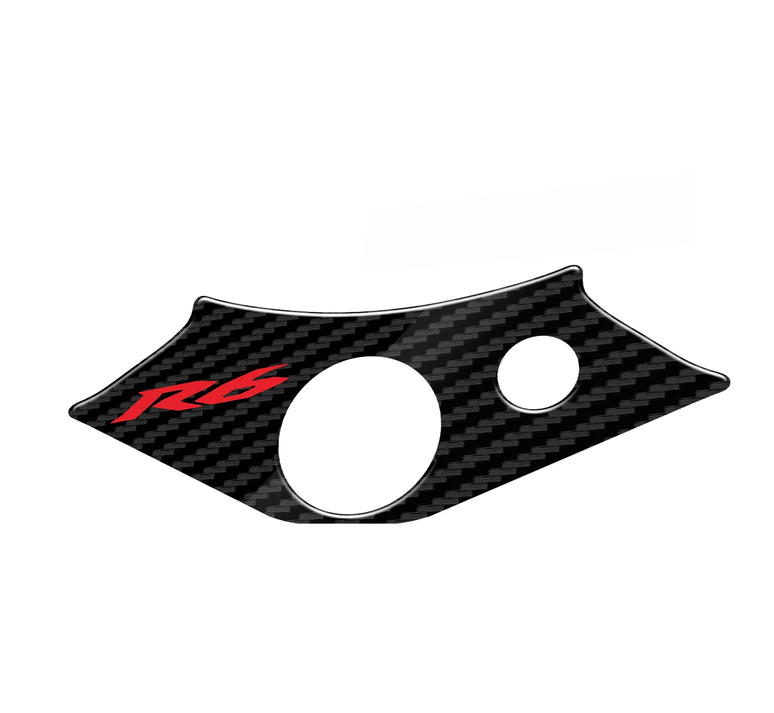 3D Motorcycle Carbon Fiber Pattern Top Triple Clamp Yoke Sticker Case for Yamaha YZF R6 YZFR6 YZF600 R6 1998-2002 1999 2000 2001