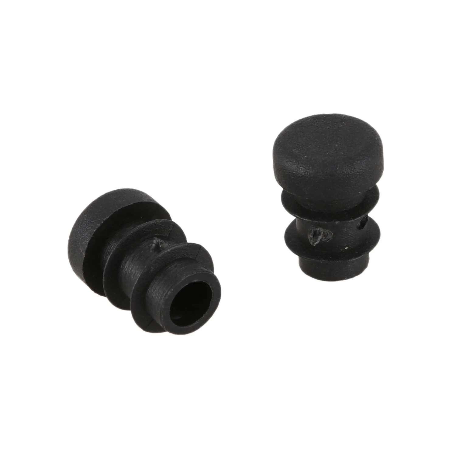 12 Pcs Plastic 12mm Pipe End Blanking Caps Bung Tube Insert Plug Round Black