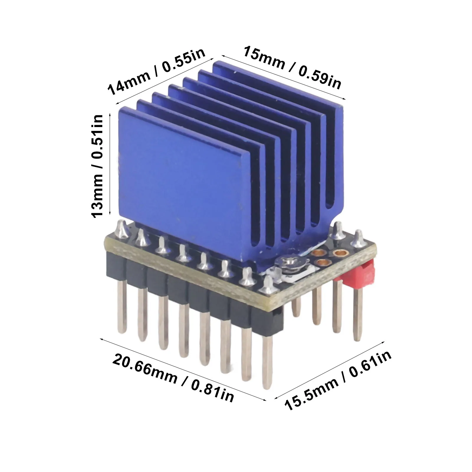 5 Sets Stepper Motor Driver Ultra Silent Stepstick 2.5A Uart Nema17 Step Motor Driver Module for TMC2208