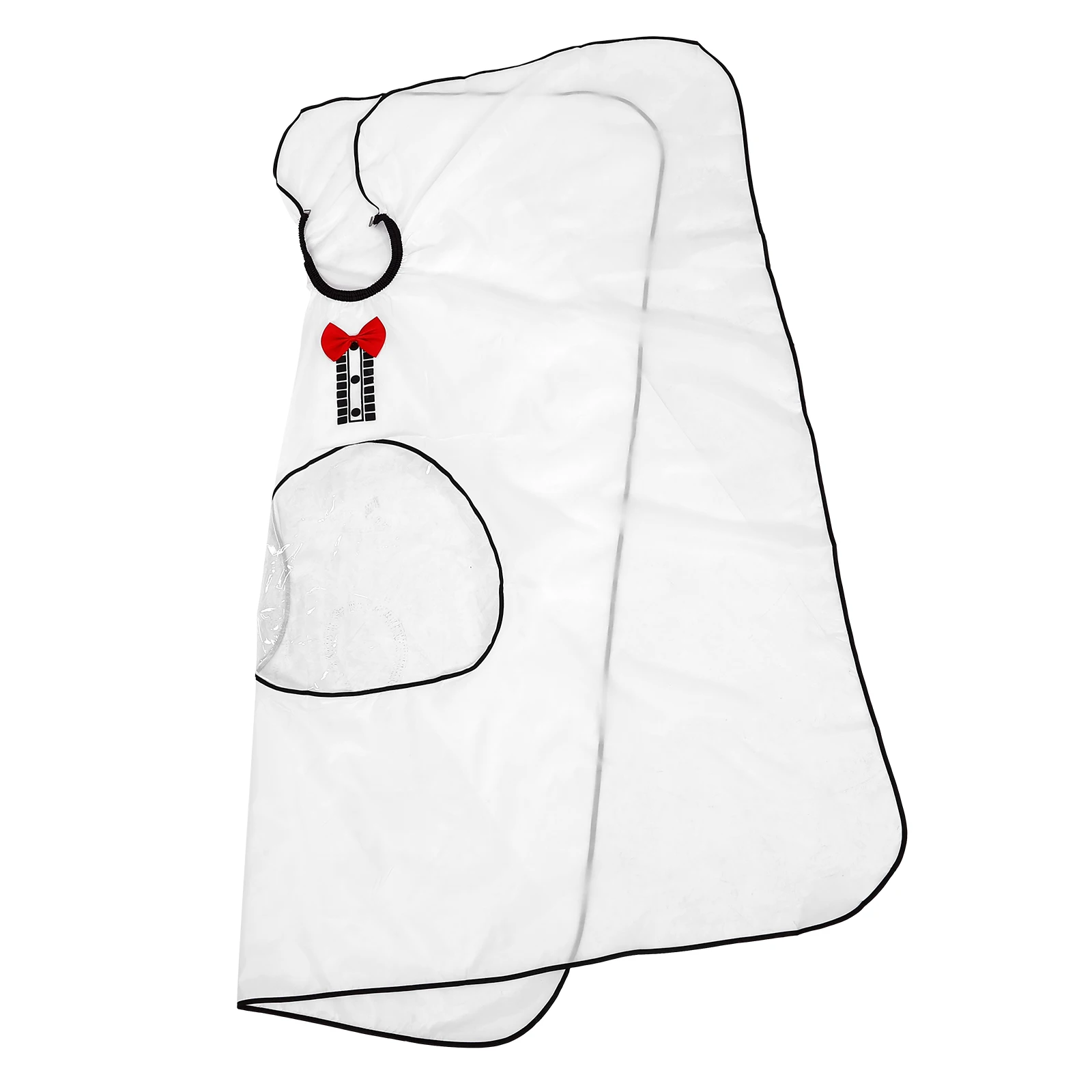 

Bow Tie Hairdressing Cape White Fabric Salon Gown Lightweight Stylish Barber Apron for Adults Hair Cutting Tool Gift