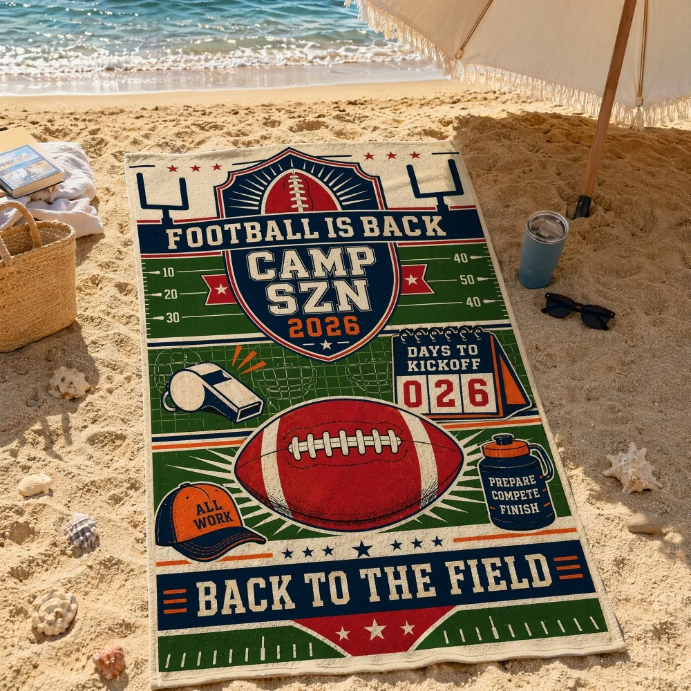 Sports Gear Abstract Print Quick Dry Microfiber Beach Towel Large Sand Resistant Absorbent Pool Travel Towel