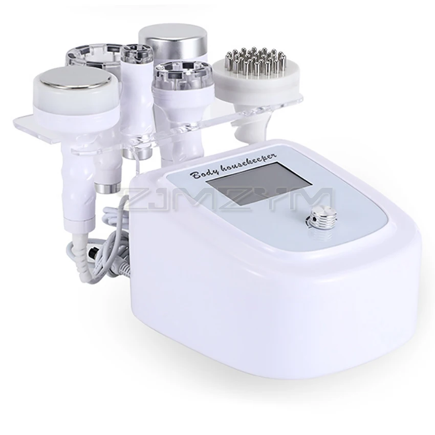 

6 IN 1 Ultrasonic Cavitation Machine 80K RF Face Skin Anti Cellulite Vacuum Massage Face Tightening Body Slimming Machine