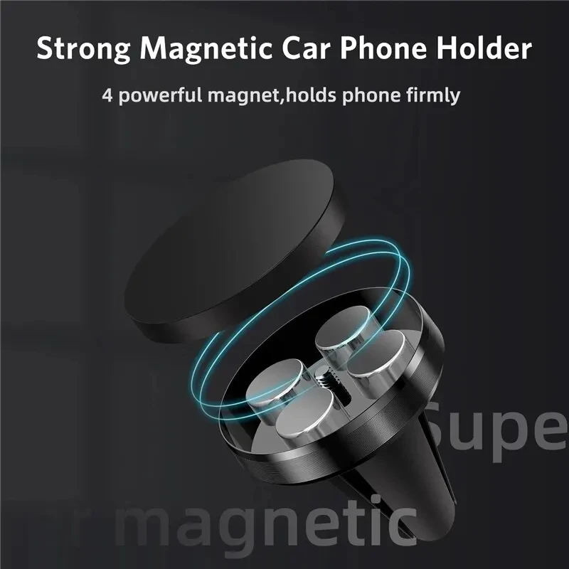 Uniwersalny magnetyczny uchwyt samochodowy na telefon do iPhone\'a 15 14 13 Samsung Magnet Air Vent Mount Cell Mobile Phone Support GPS