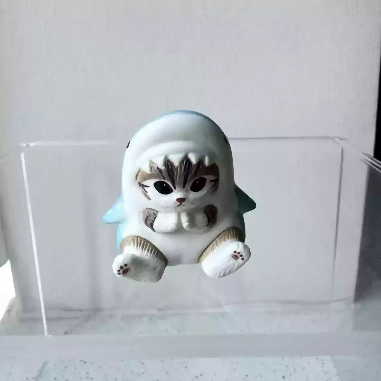 Bulk ACTION FIGUUR Speelgoed Leuke Katten Serie Gacha Speelgoed Haai Stijl Creatieve Figuur Model Ornamenten Nieuw