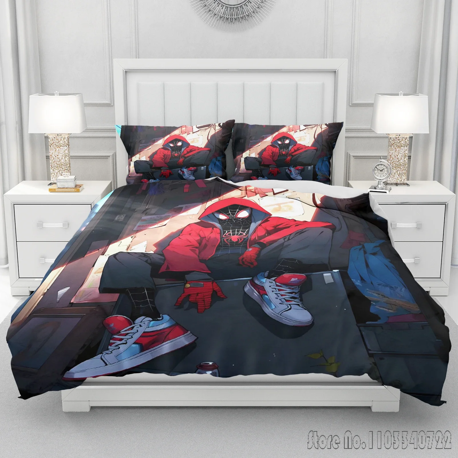 Spiderman Marvall Love Child Duvet Cover Set HD Comforter Cover Bedclothes for Kids Bedding Sets Bedroom Decor