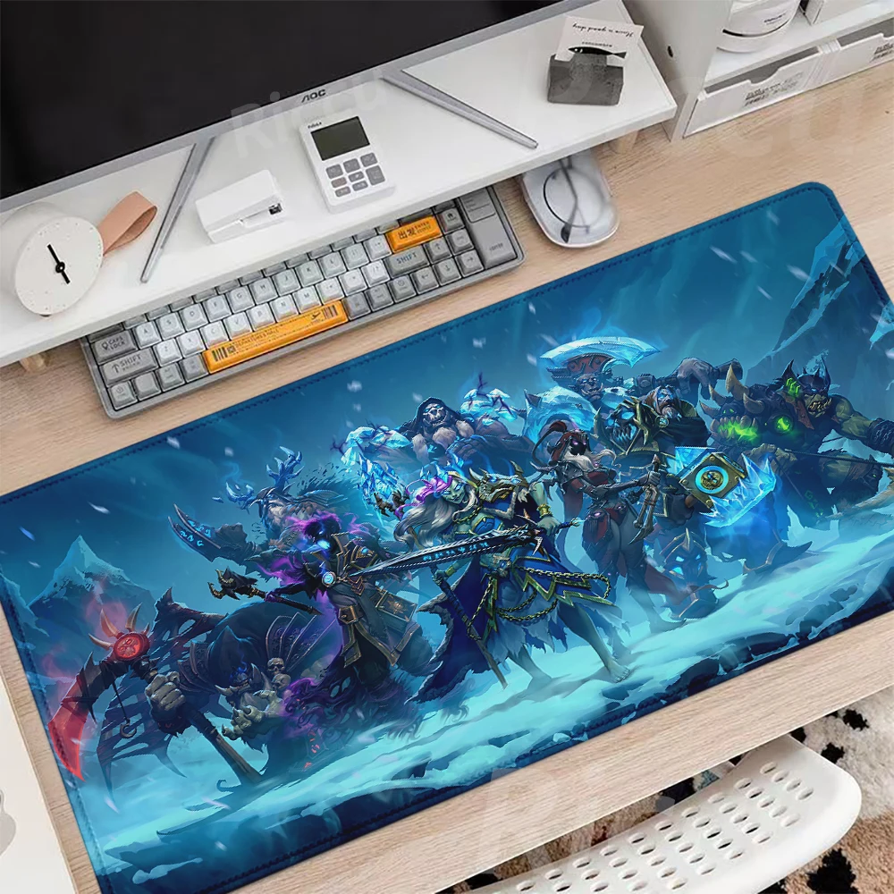 World of Warcraft-alfombrilla de ratón con impresión de alta definición para juegos, Teclado de gran tamaño XXL, accesorios edg de bloqueo exquisito