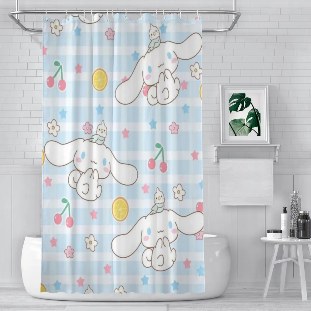 

Cinnamoroll Shower Curtain Bathroom Decoration Shower Curtain Birthday Gift