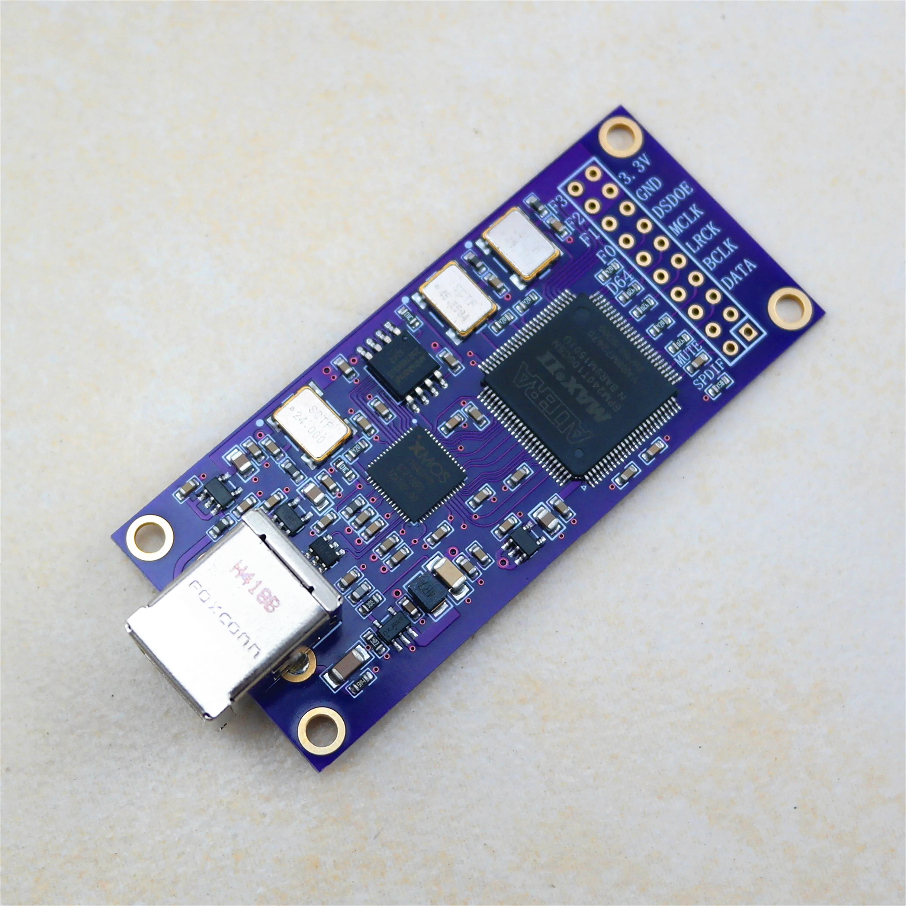 New XMOS XU316 CPLD USB digital interface, supports DSD512 compatible Amanero Italian card