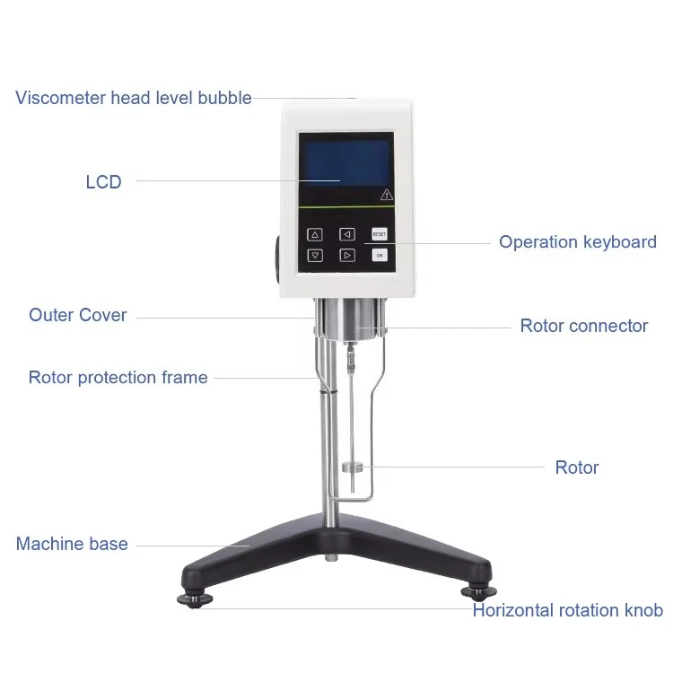 Portable LCD Laboratory Digital Viscometer  for Testing