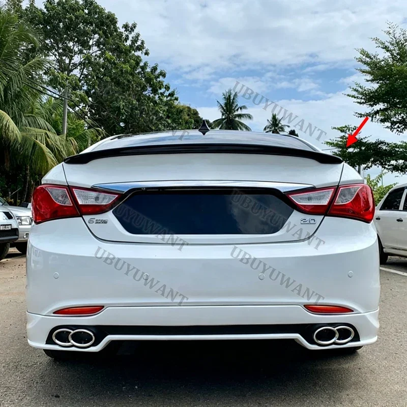 Für Hyundai Sonata 2011 2012 2013 ABS-Kunststoff Heckflügel-Spoiler – Detail 2