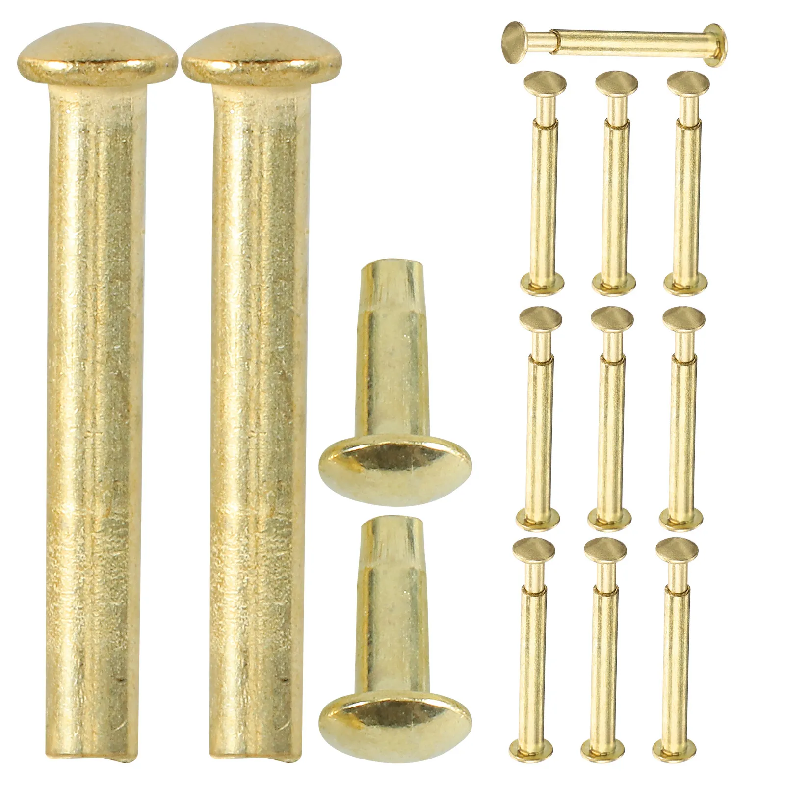 12 Sets Fan Shaft Repair Kit Fasteners Rivet Folding Axel Foldable Hand Pin Central Replacement