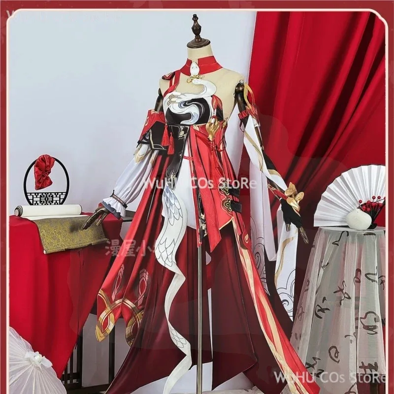 

COSda@Kiana Kaslana Cosplay Costume Game Honkai Impact 3 Cos Dress Fervent Omen Star Kiana Cosplay Wig Women Halloween Roleplay