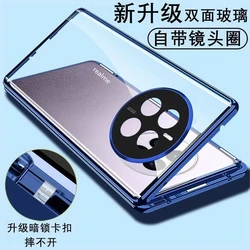 360° Full Protection magnetic phone case for OPPO Realme 12 12Pro Plus 5G double-sided glass covered protective cover