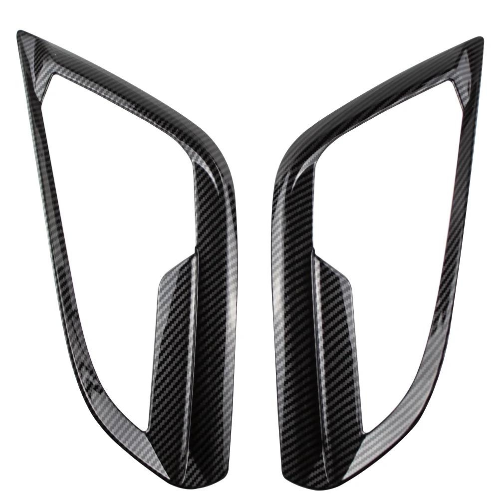 

Для Ford Ecosport 2018 2019 2020 автомобильные передние противотуманные фары, крышка противотуманной фары, отделка из АБС-пластика, имитация углеродного волокна, 2 шт., наклейки, аксессуары