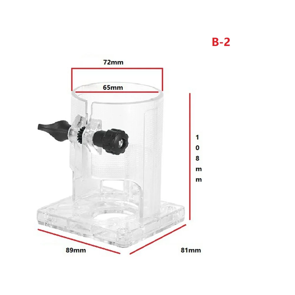 1pcs Base Of Trimming Machine Base Plunge Router Base Transparent Woodworking Machine Shield Machine Power Tool Accessories