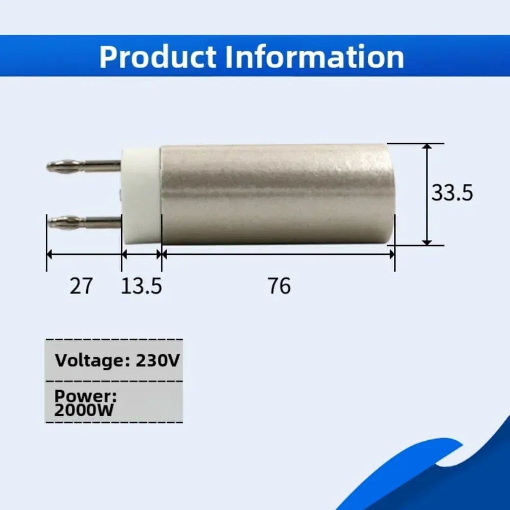 

Надежный нагревательный элемент для сварочной горелки для пластика горячим воздухом 230 В 1600 Вт 2000 Вт для напольной пленки и термоусадочной сварки