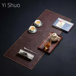 Modern Home Leather Tea Mat Creative Table Runner Waterproof Tea Mat Nordic Style Tea Table Cloth Tea Accessories Tea Napkin