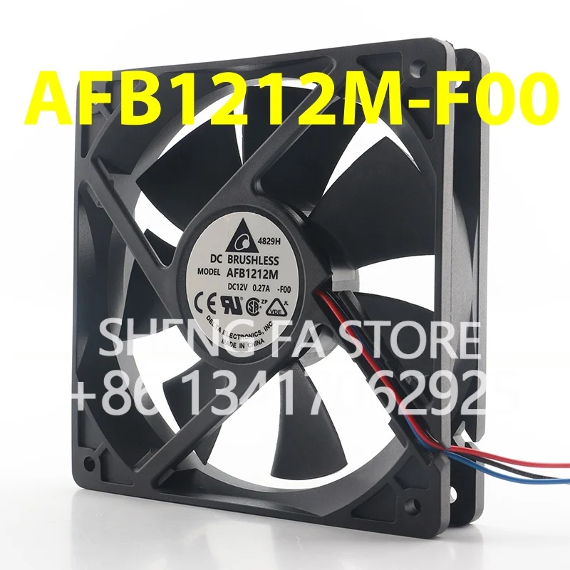 Dual Ball Bearing Inverter Computer case Quiet Delta 24V 48V DC 12V 0.27A AC EC 12025 120x120x25MM 12CM AFB1212M-F00 Cooling Fan