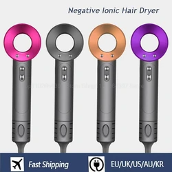 Secador de pelo sin hojas, herramienta profesional con accesorio Flyaway, iónico negativo Premium, multifunción, estilo de salón, nuevo